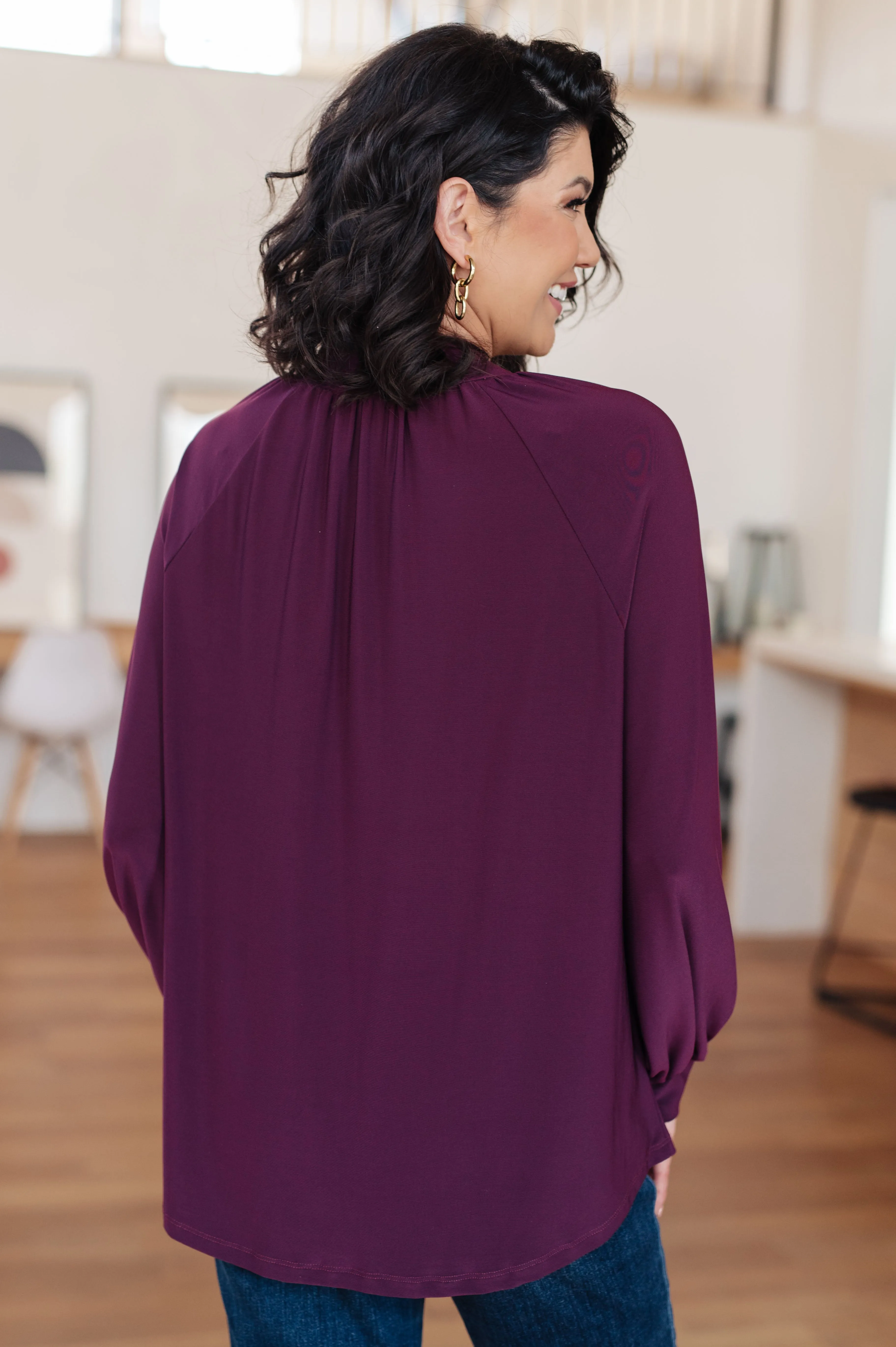 Costigan Mock Neck Blouse - Affordable and Stylish Mock Neck Blouse Available Now!