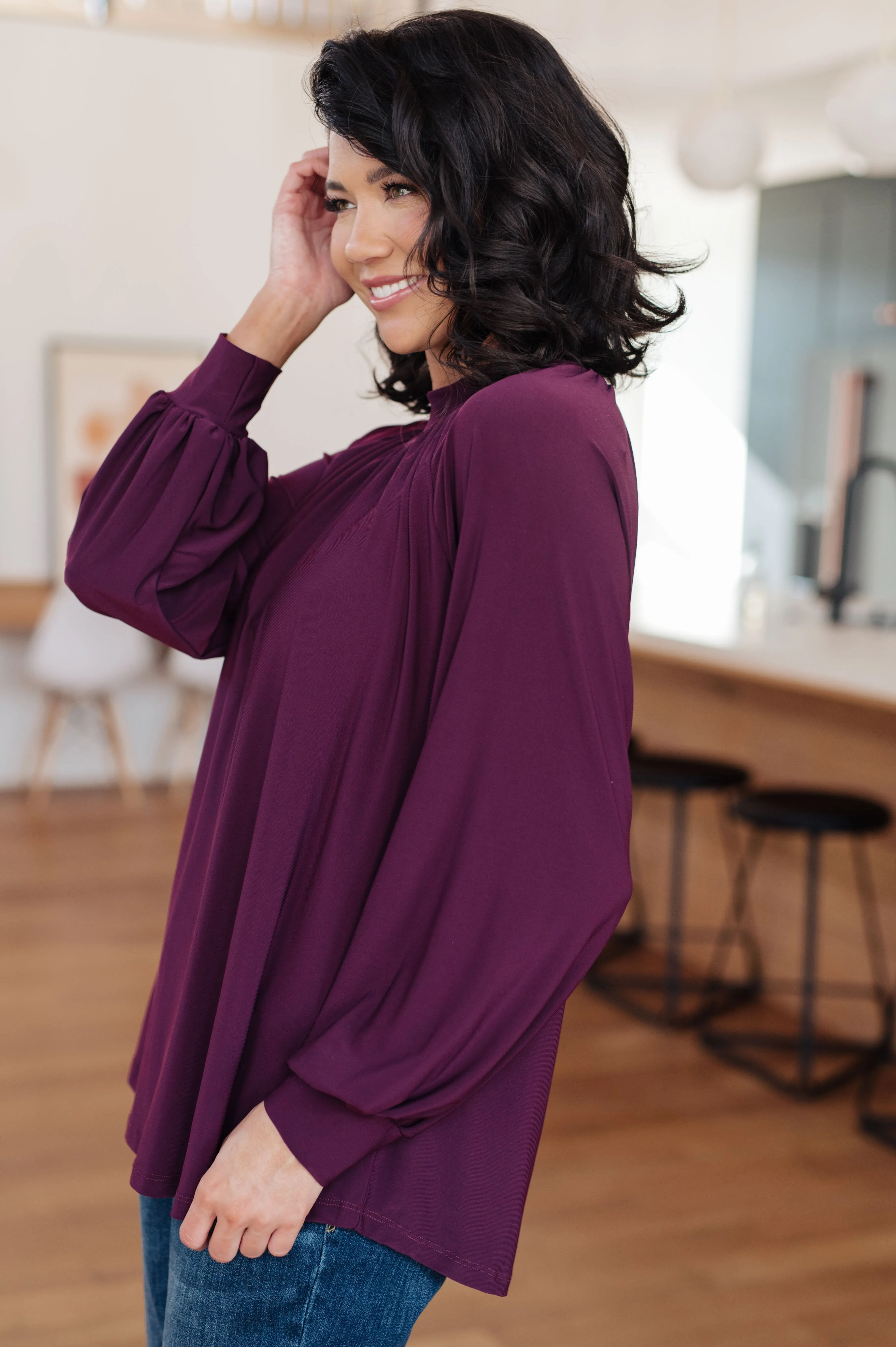 Costigan Mock Neck Blouse - Affordable and Stylish Mock Neck Blouse Available Now!