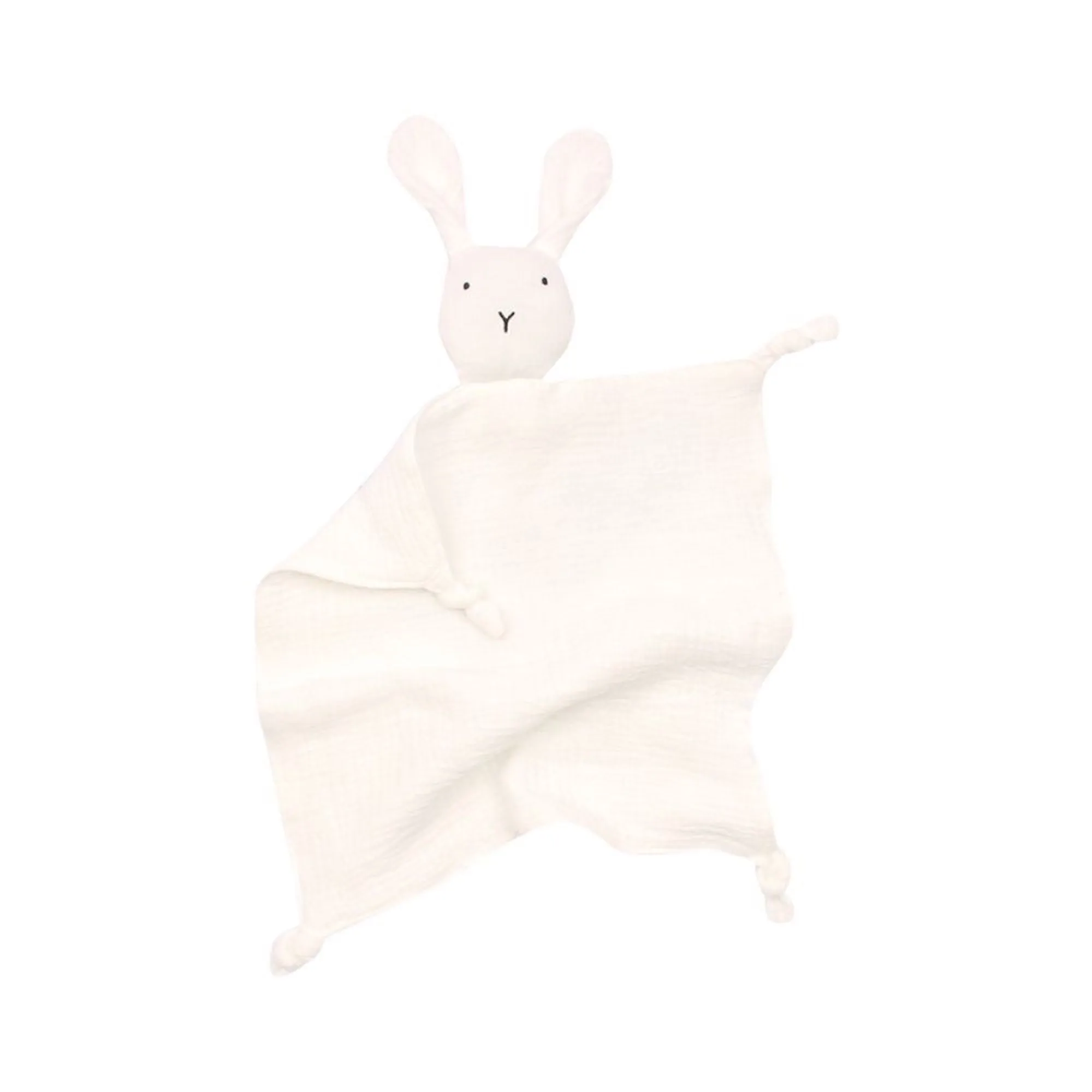 Cotton Baby Comforter Bunny White