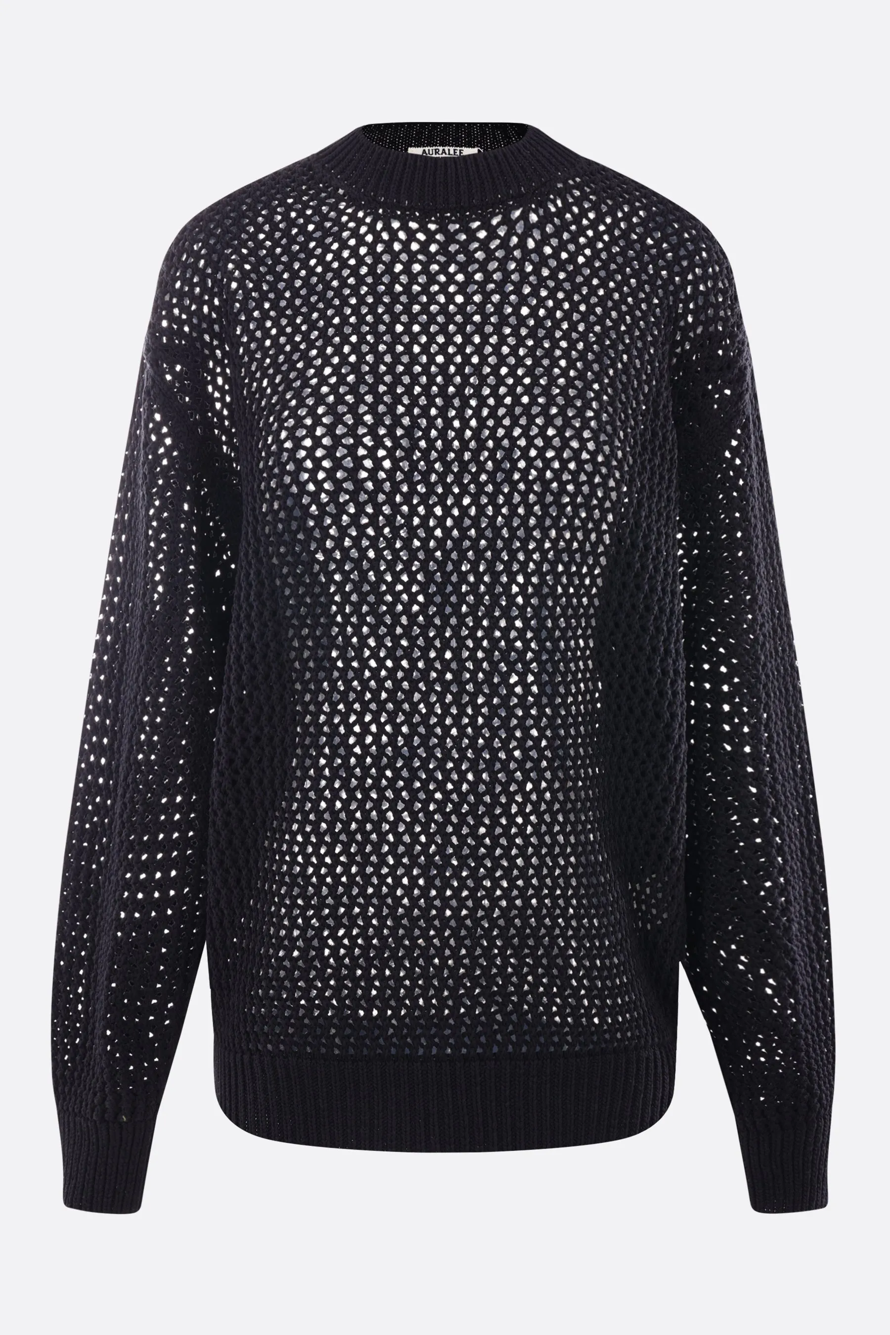 cotton mesh sweater