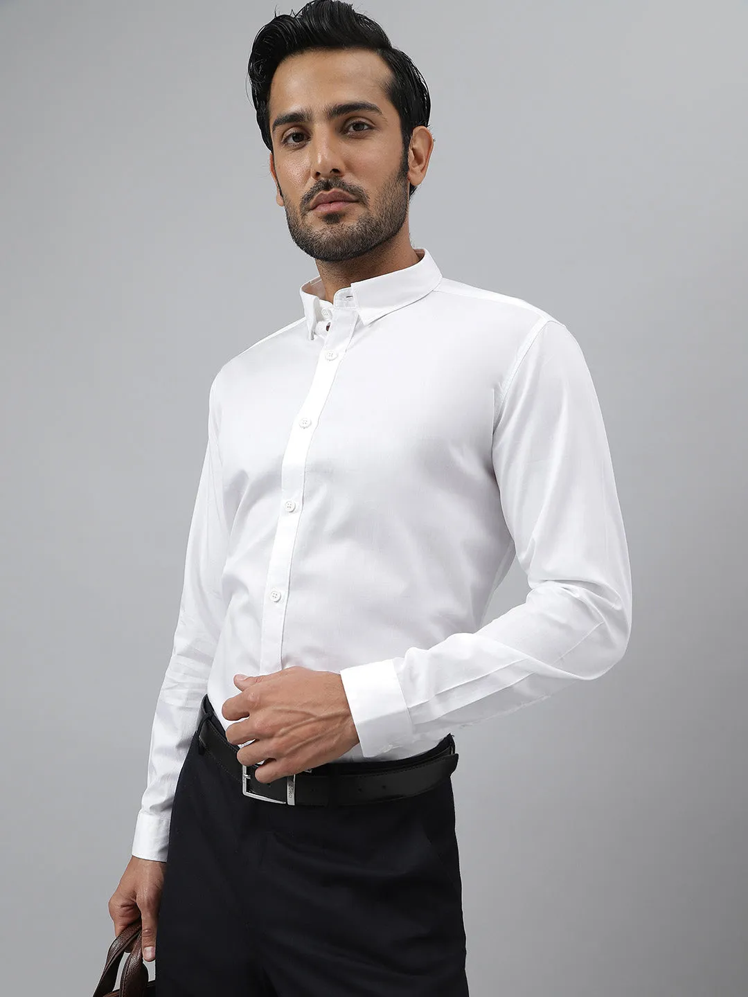 Cotton twill white shirt - everyday (pack of 2)