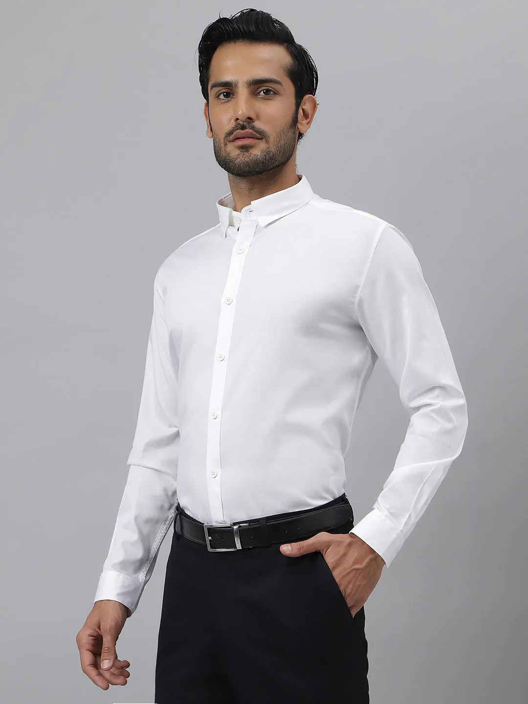 Cotton twill white shirt - everyday (pack of 2)