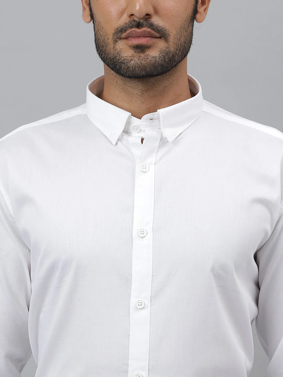 Cotton twill white shirt - everyday (pack of 2)