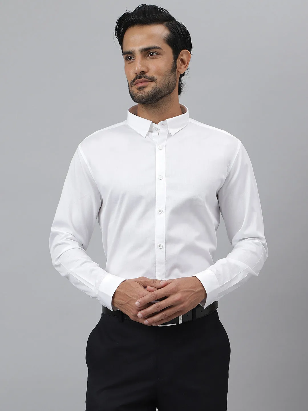 Cotton twill white shirt - everyday (pack of 2)