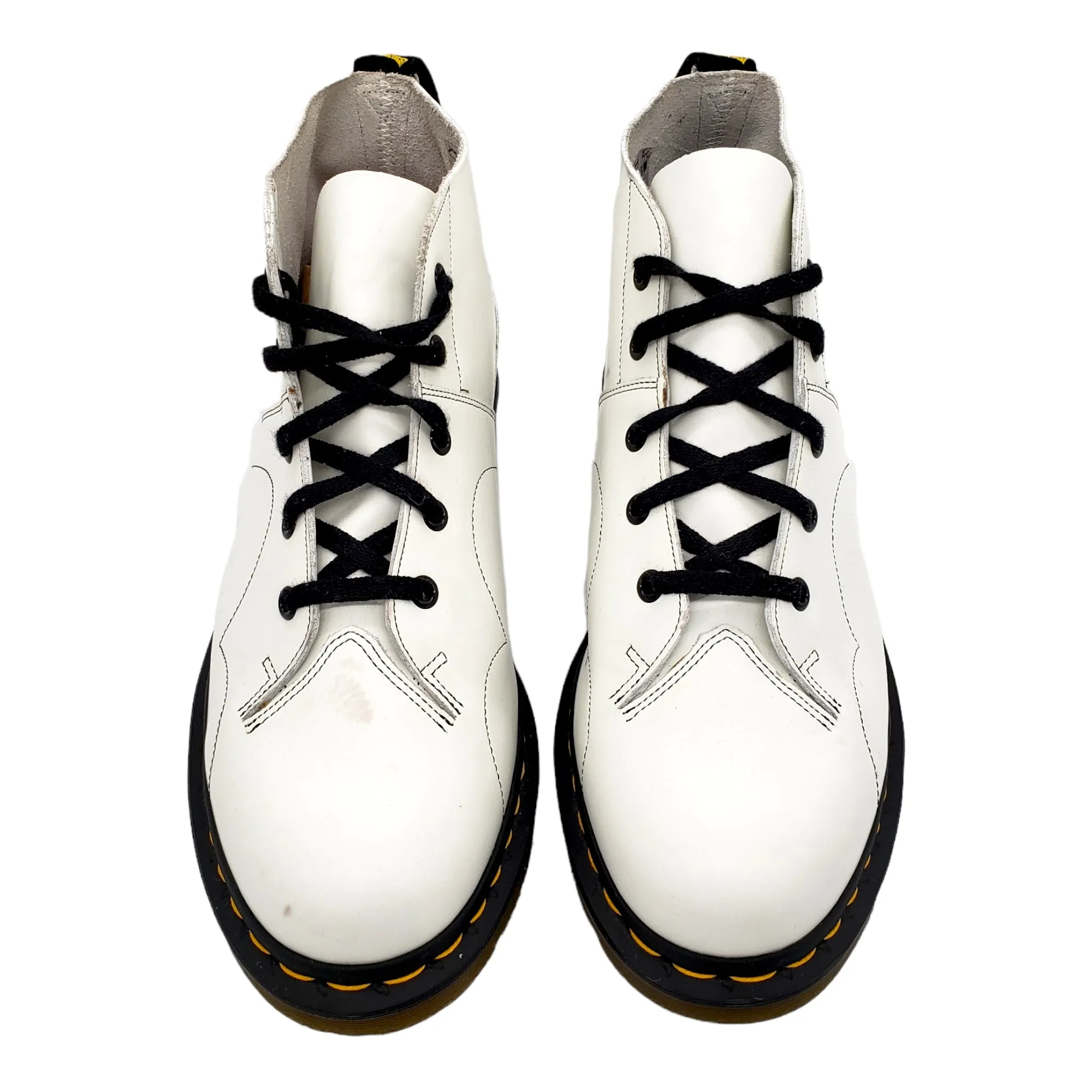 Dr. Martens White Ankle Boots