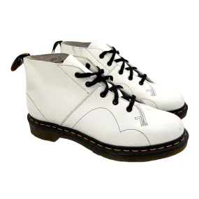 Dr. Martens White Ankle Boots