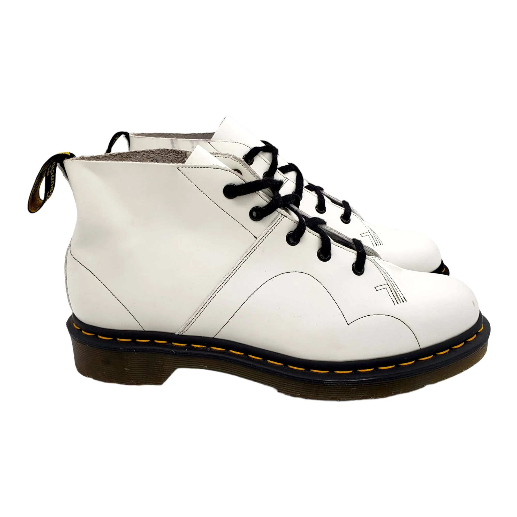 Dr. Martens White Ankle Boots