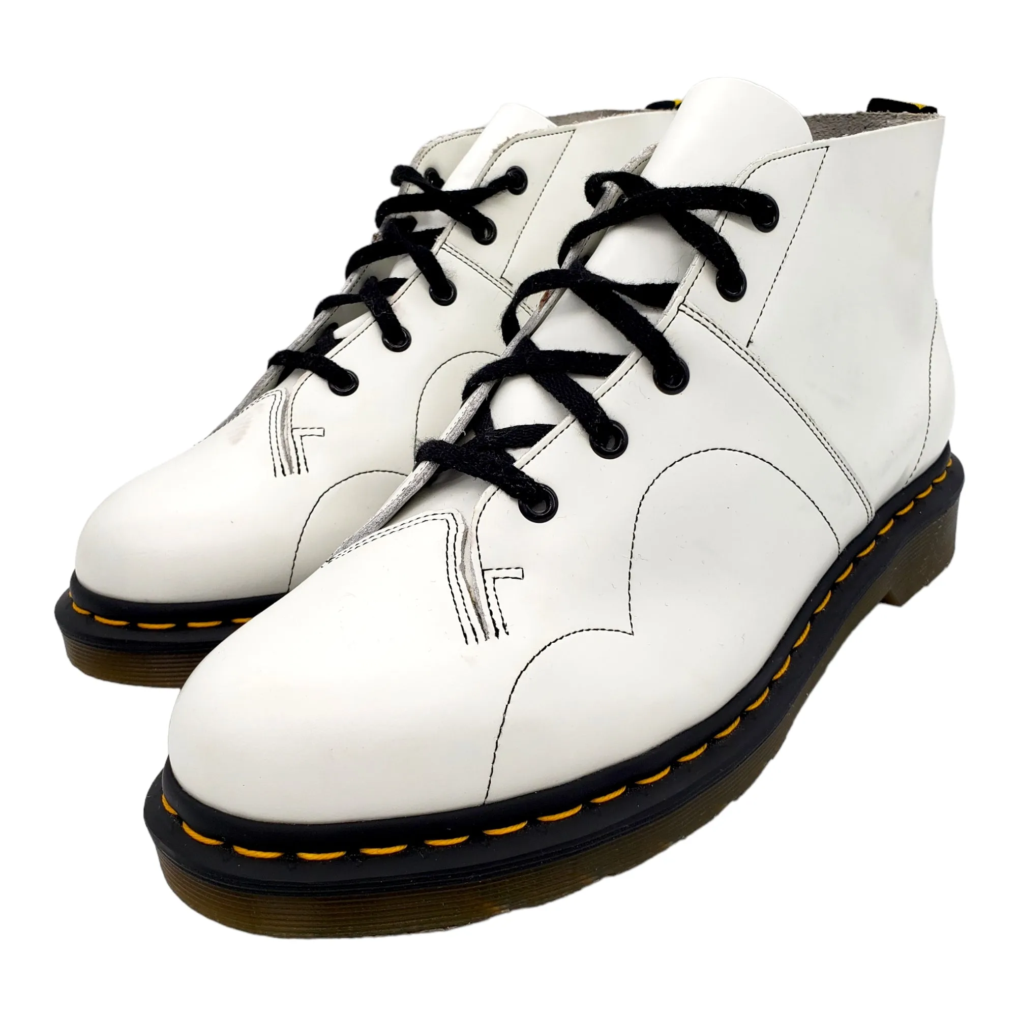 Dr. Martens White Ankle Boots