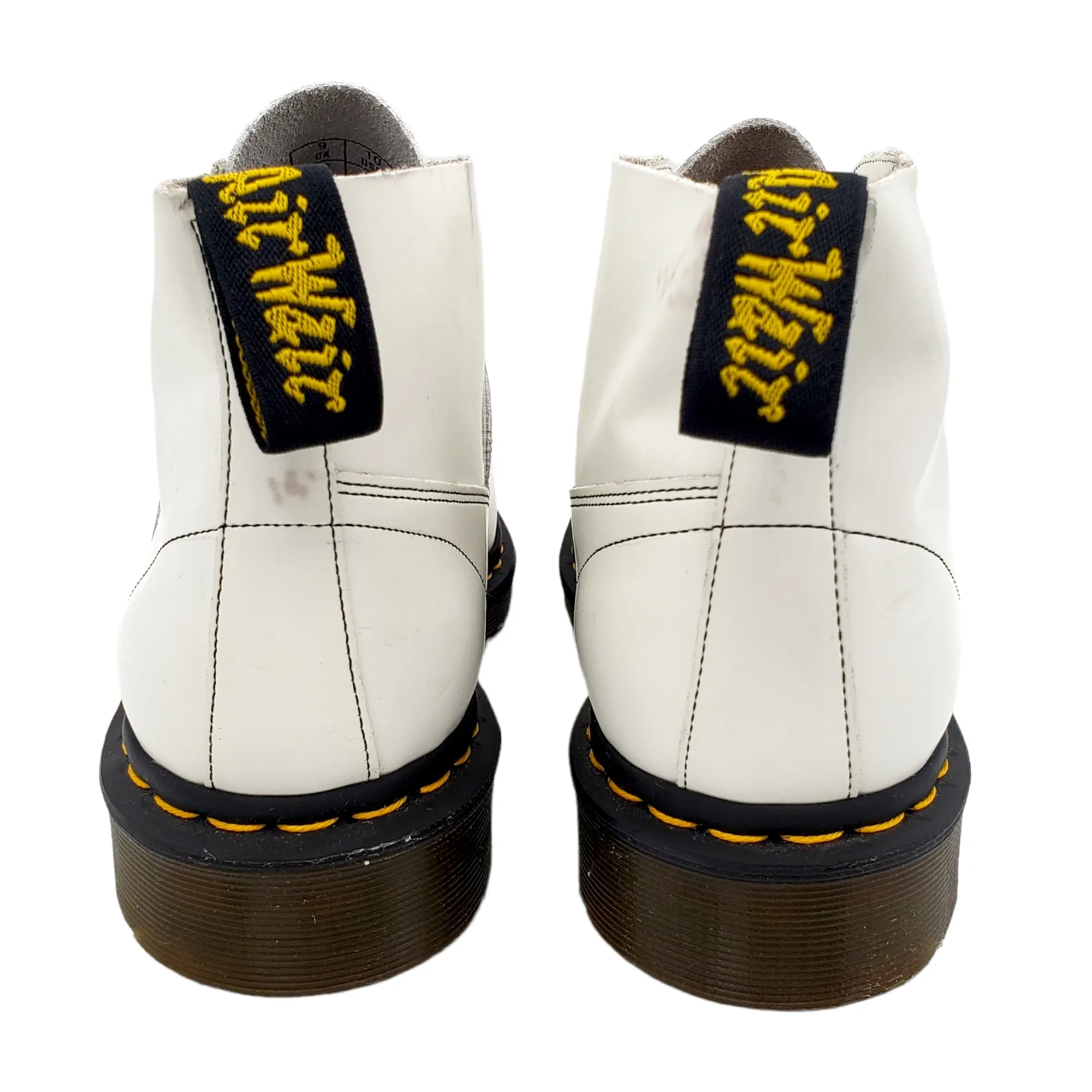 Dr. Martens White Ankle Boots