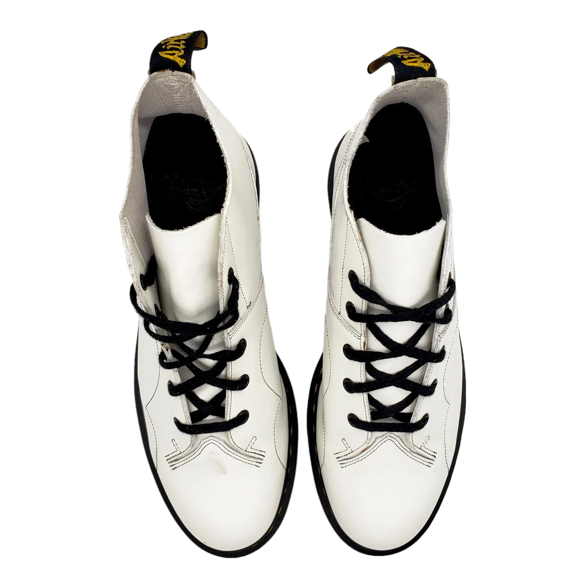 Dr. Martens White Ankle Boots