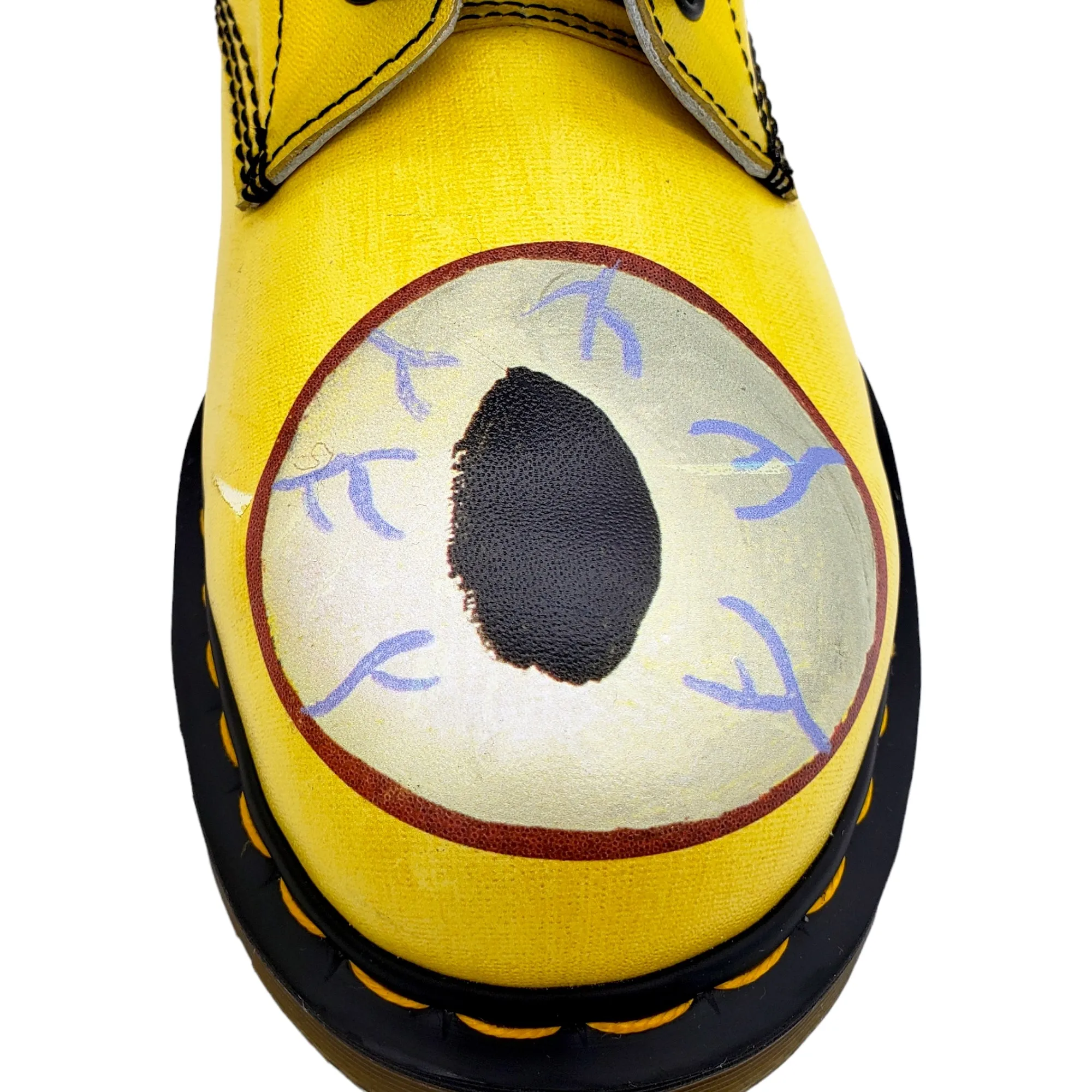 Dr. Martens X Gary Baseman Yellow Boots