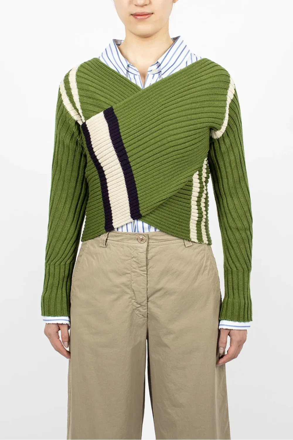 Dries Van Noten wool V-neck and crew neck tops