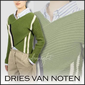 Dries Van Noten wool V-neck and crew neck tops