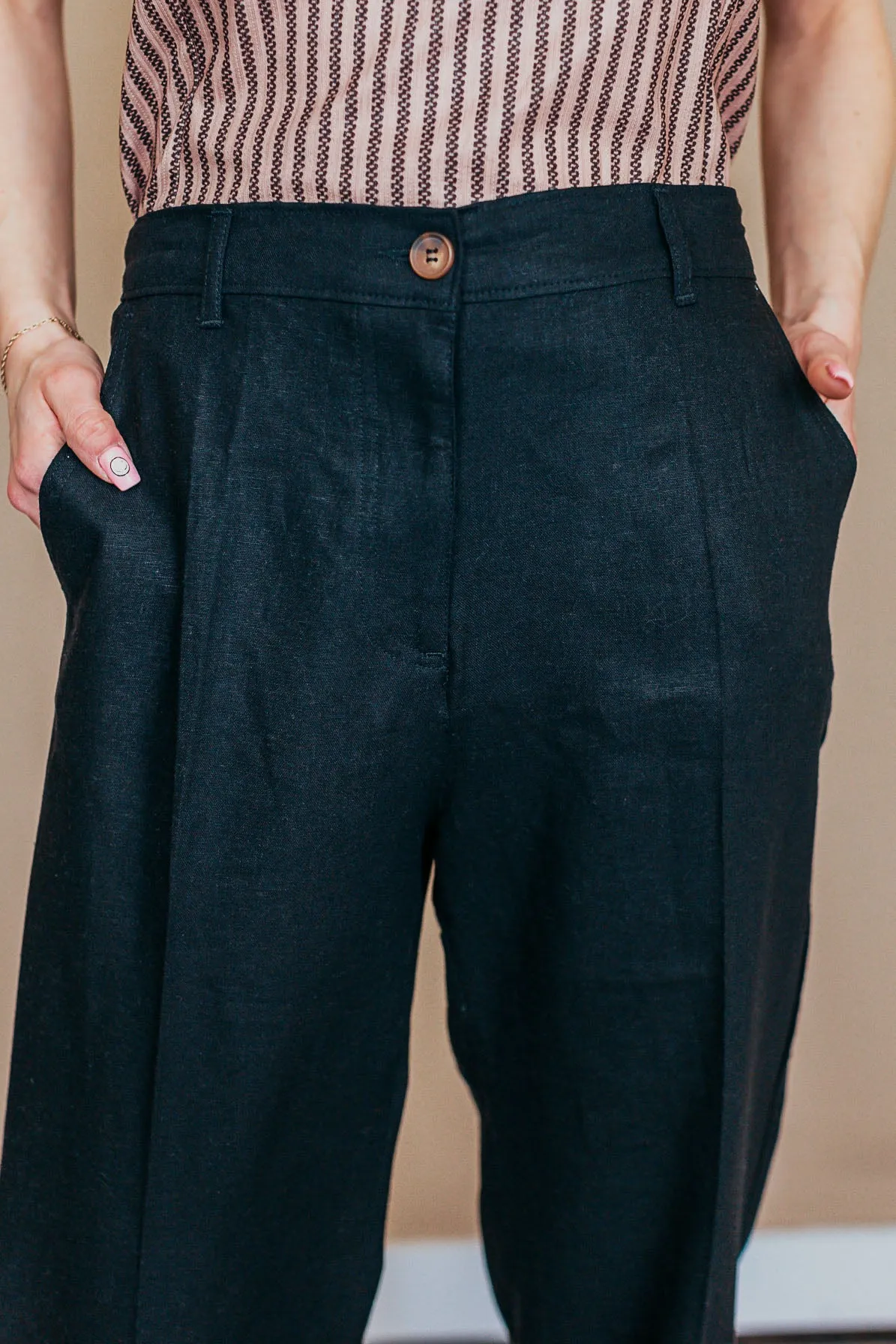 Emery Linen Twill Pants - 4 Color Options