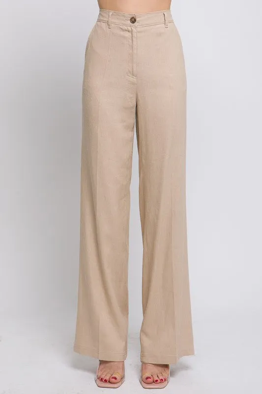 Emery Linen Twill Pants - 4 Color Options