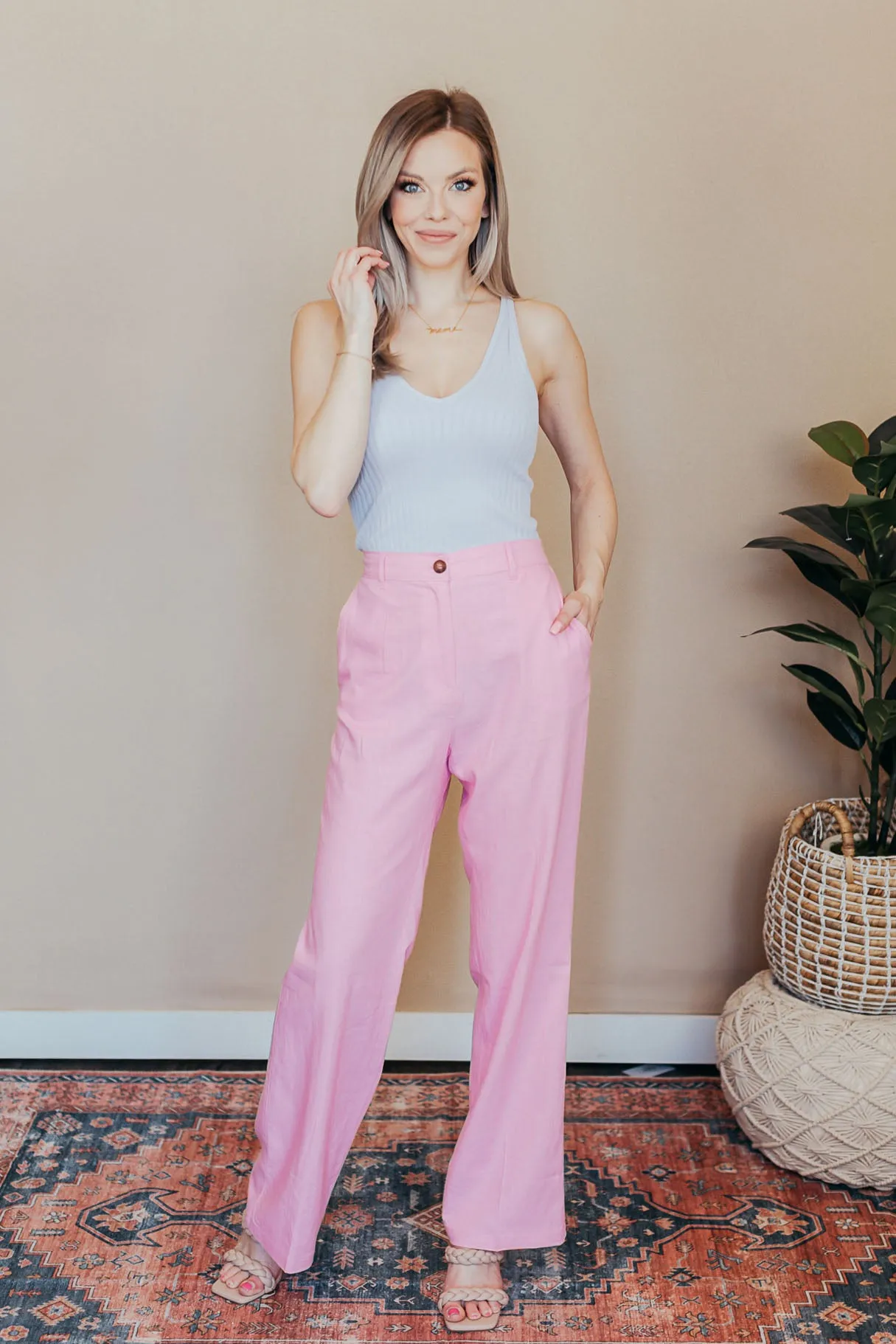 Emery Linen Twill Pants - 4 Color Options