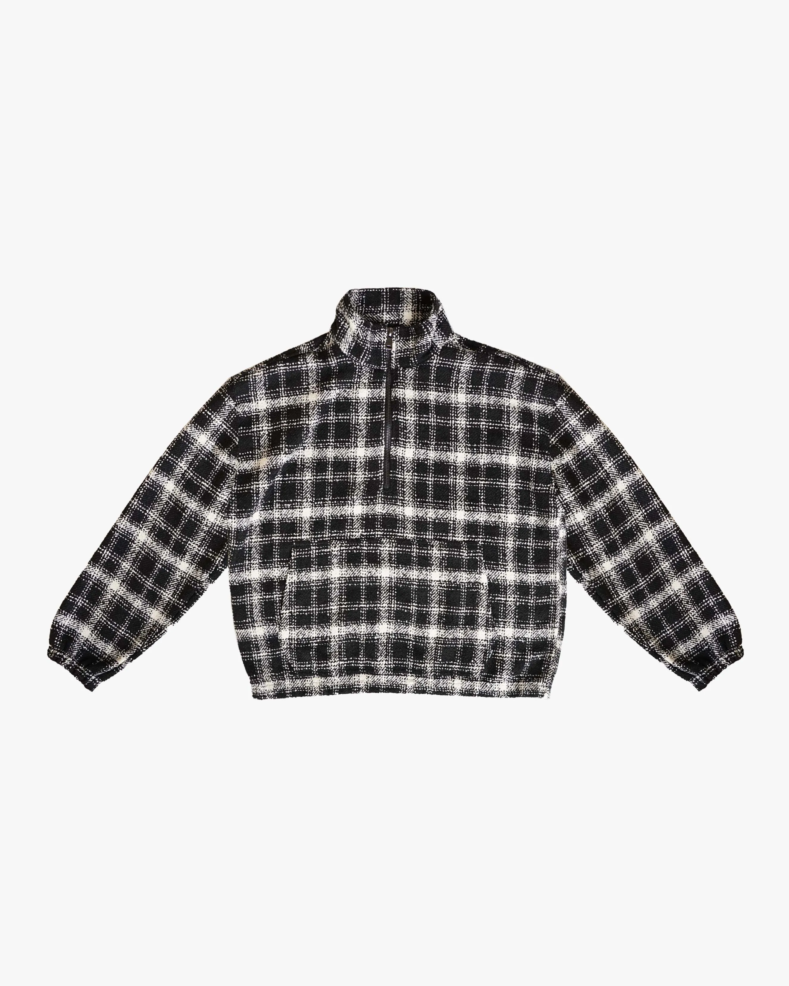 EPTM Black Flannel Half-Zip Pullover