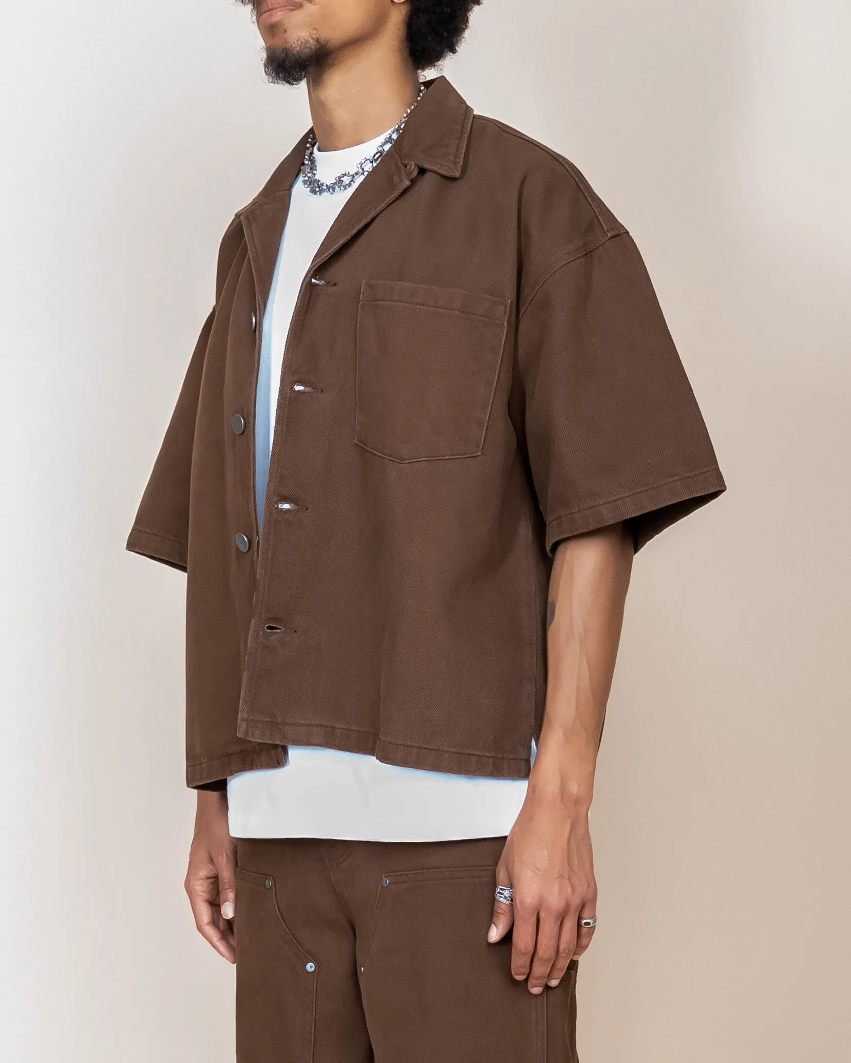 EPTM Brown Box Twill Shirt