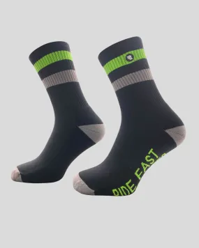 Fast Ride Socks - Green/Grey