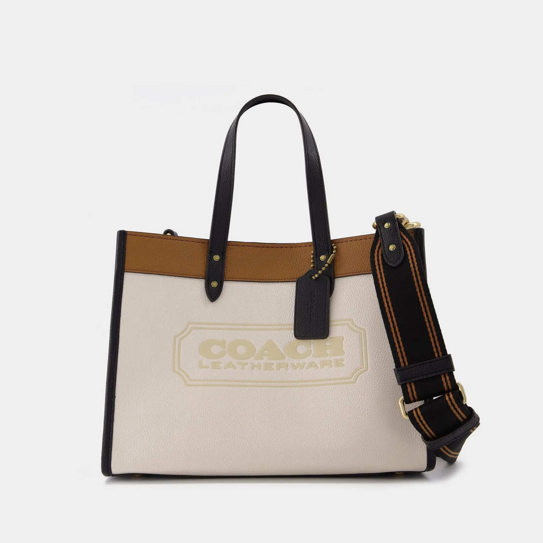 Field Tote 30 Tote Bag - Coach - Chalk Multi - Leather