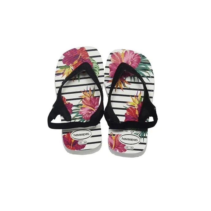 flip flop baby shoes white