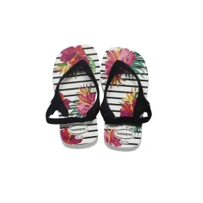 flip flop baby shoes white