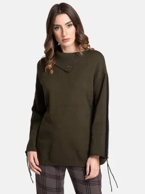 Fold Over Neck Sweater