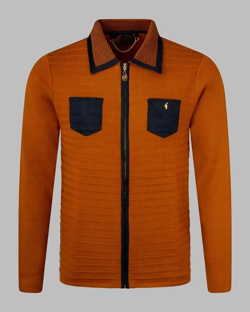 Gabicci Vintage CRAIG Toffee Zip Top