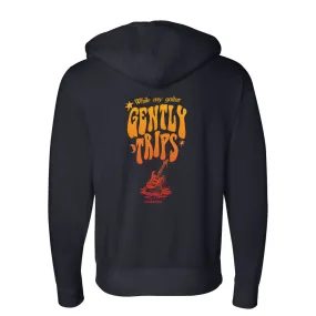 Gently Trips Zip-Up Hoodie (Unisex) - Gold/Red