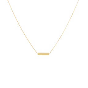 Gold Tag Necklace