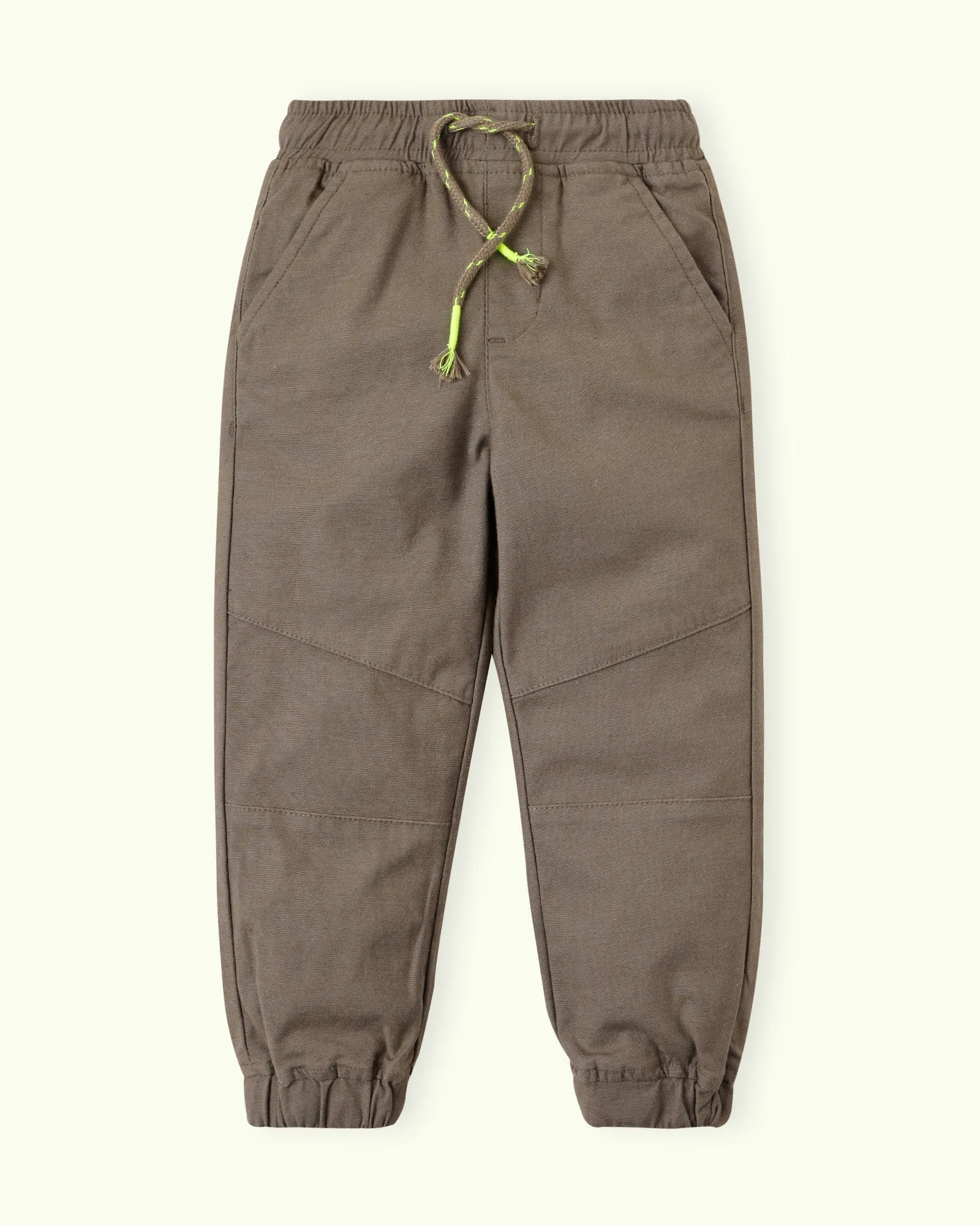 Green Elastic Waist Pants