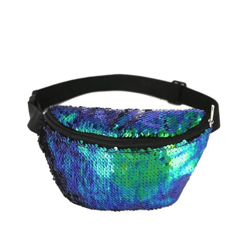 Green Sparkly Fanny Pack