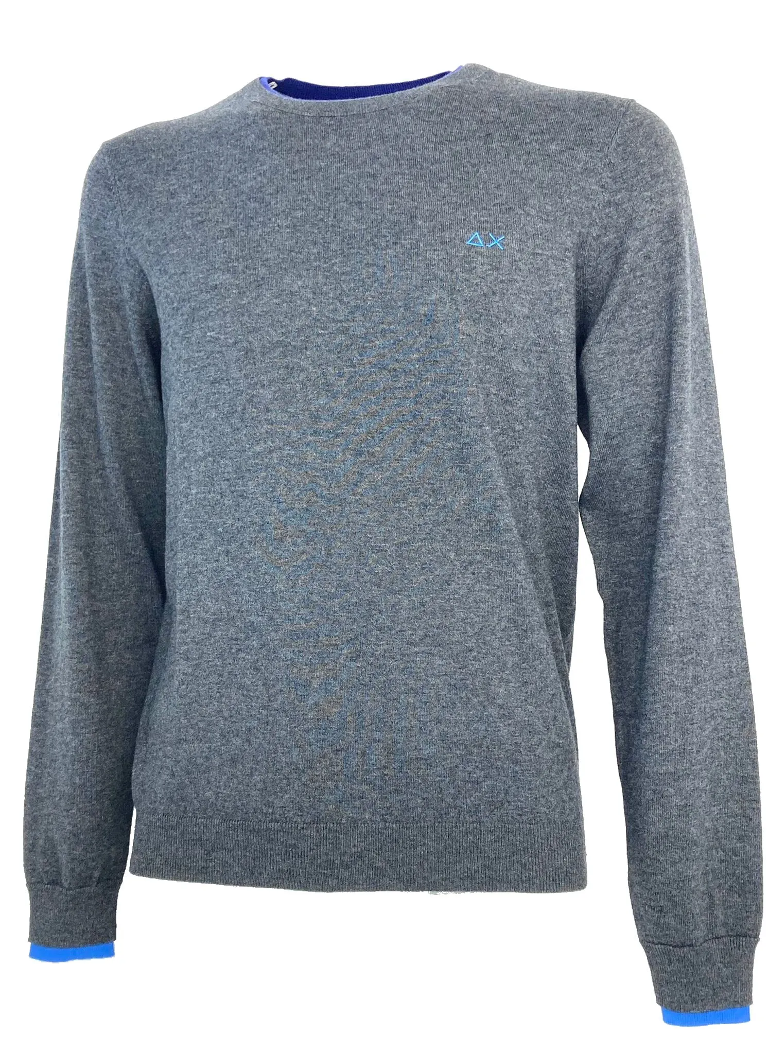 Grey Wool Blend Men's Sweater