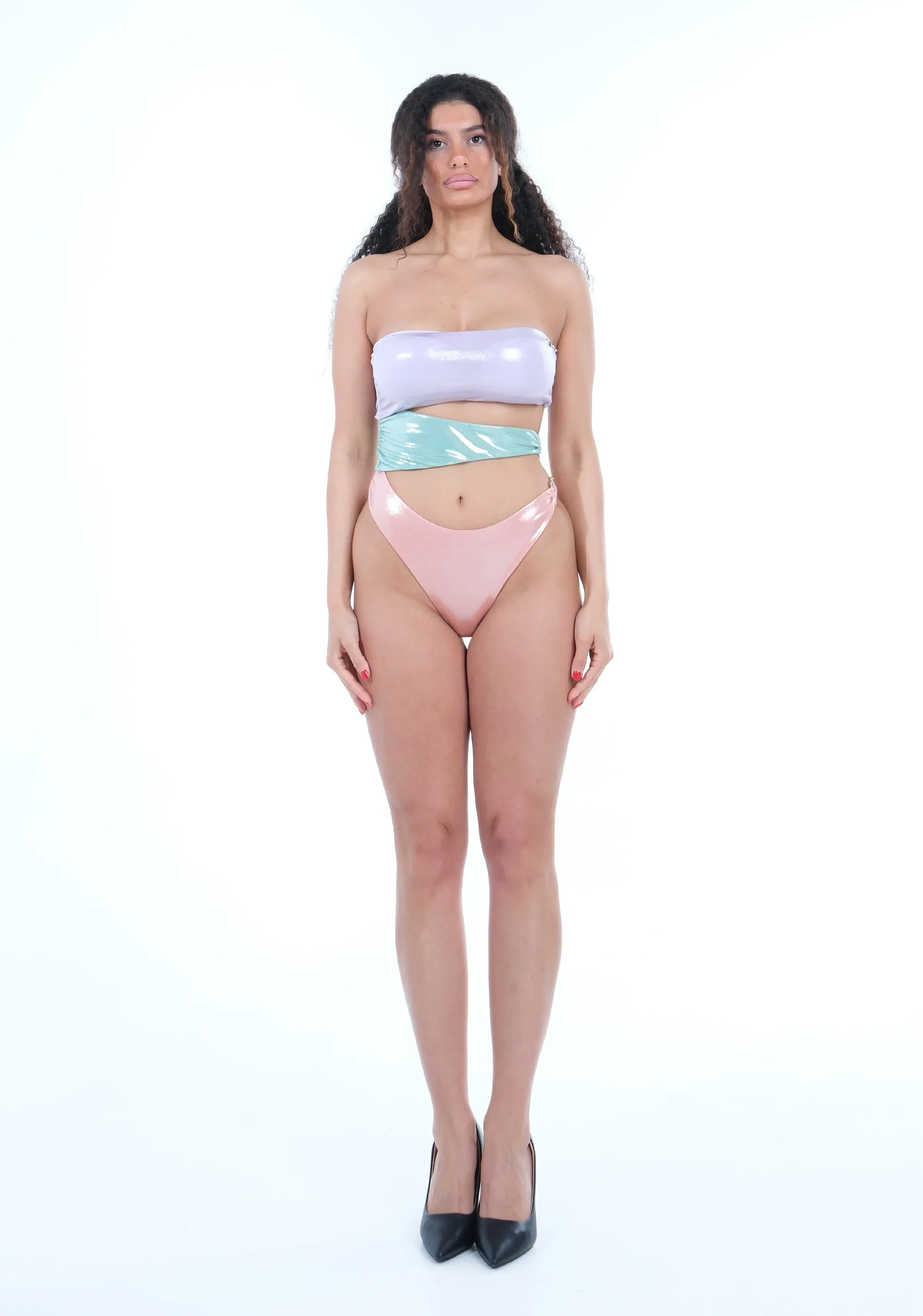 Intensive One-Piece Candy Colored Swimsuit