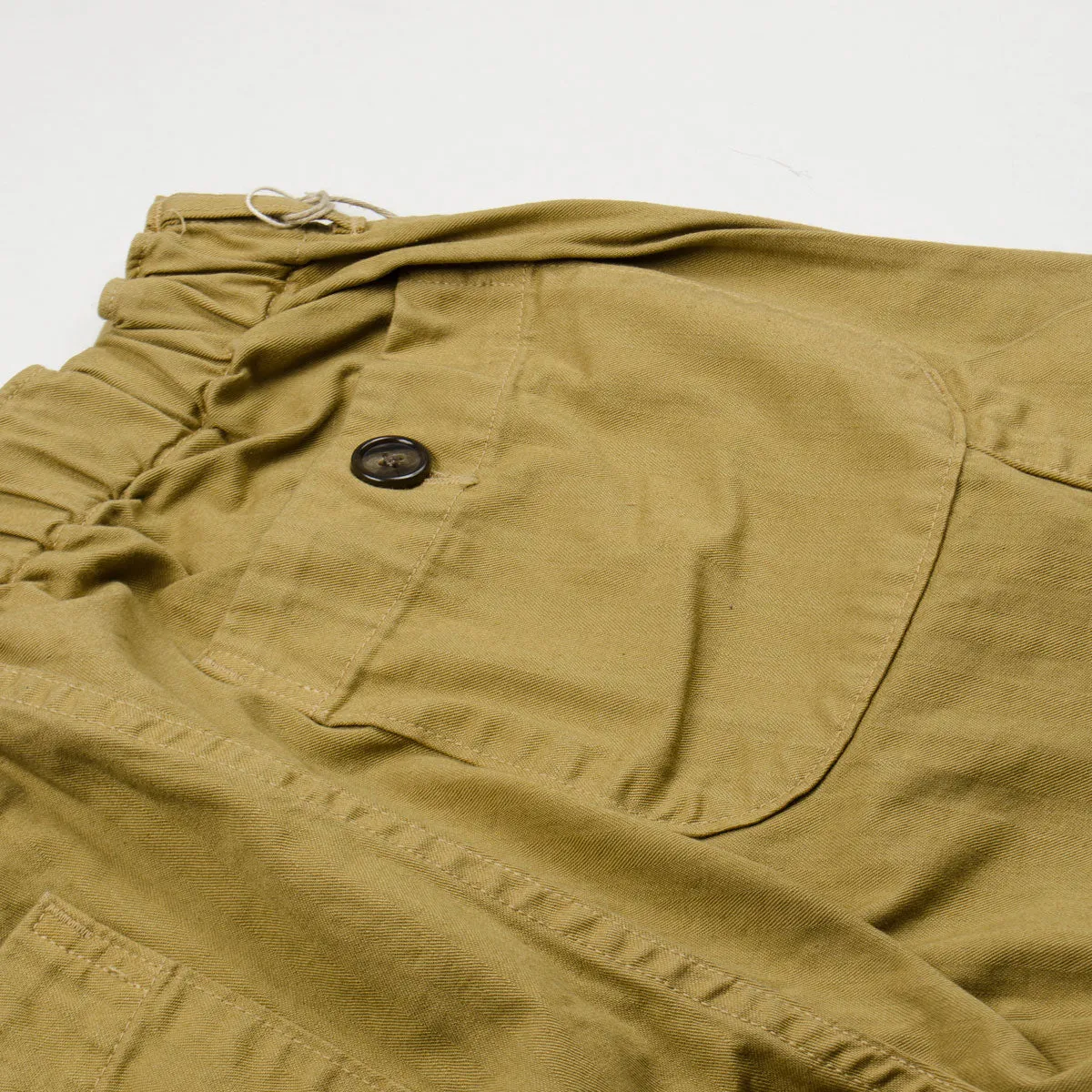 kaki herringbone twill French work pants by orSlow