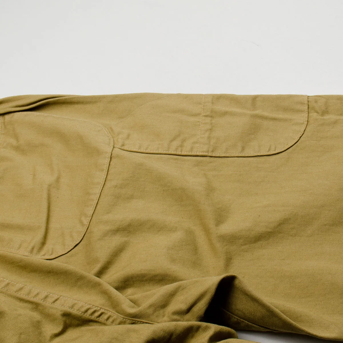 kaki herringbone twill French work pants by orSlow