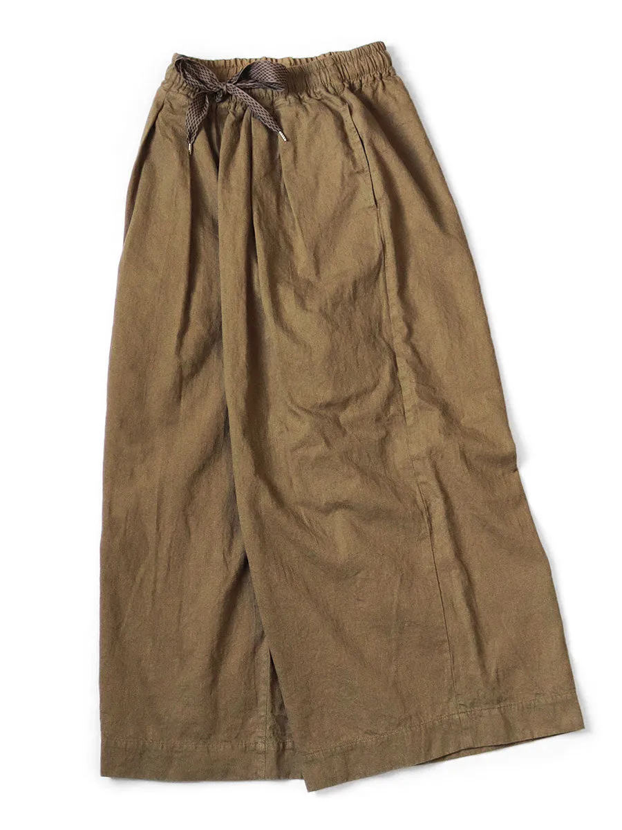 Kapital pants cotton linen twill baggy