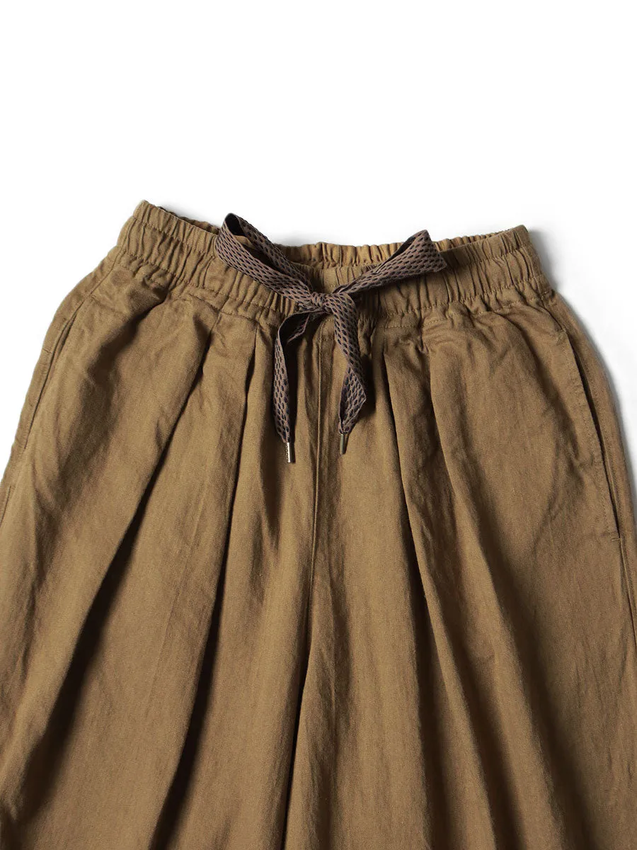 Kapital pants cotton linen twill baggy