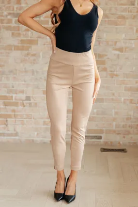 Khaki Skinny Pants - Ankle Crop Magic