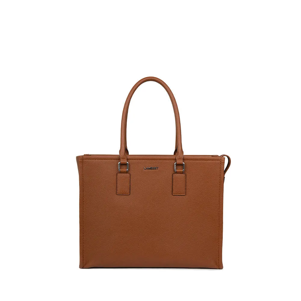 Lambert - The Valentina - Affogato Vegan Leather 2-in-1 Tote Bag