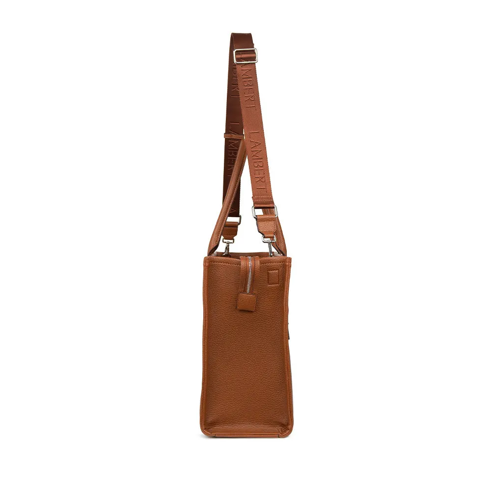 Lambert - The Valentina - Affogato Vegan Leather 2-in-1 Tote Bag