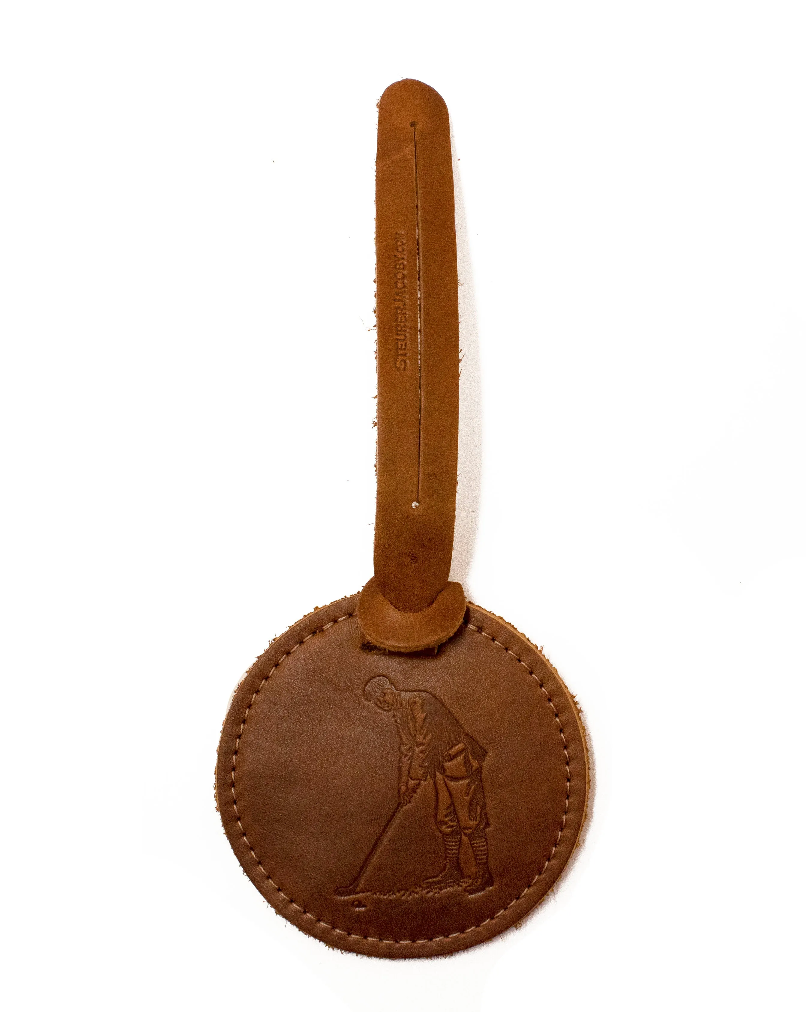 leather luggage tag