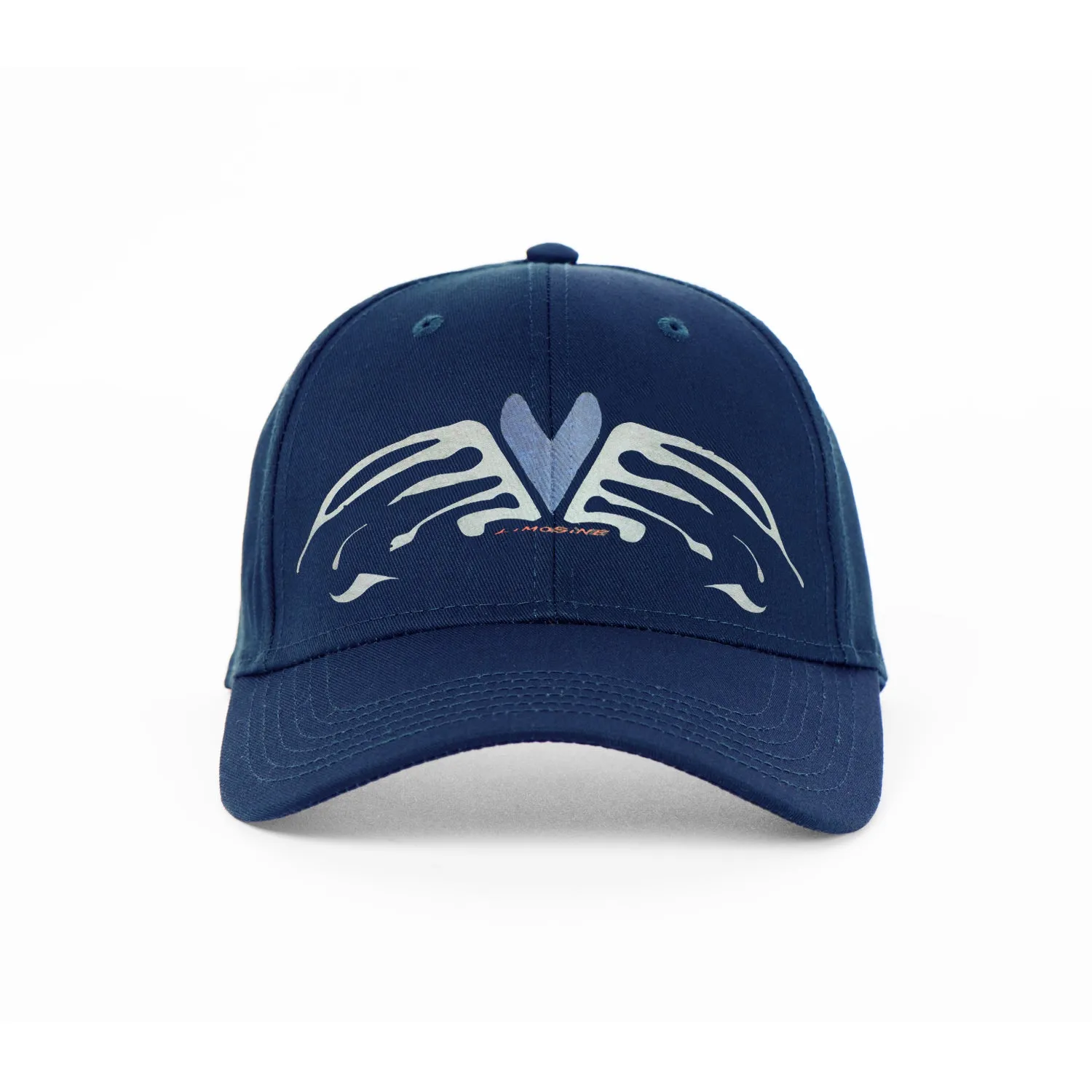 Limosine Heart Wings Hat Navy