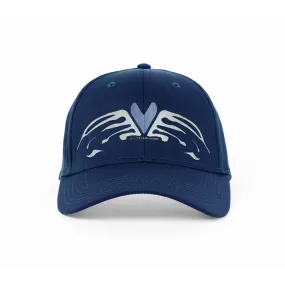 Limosine Heart Wings Hat Navy