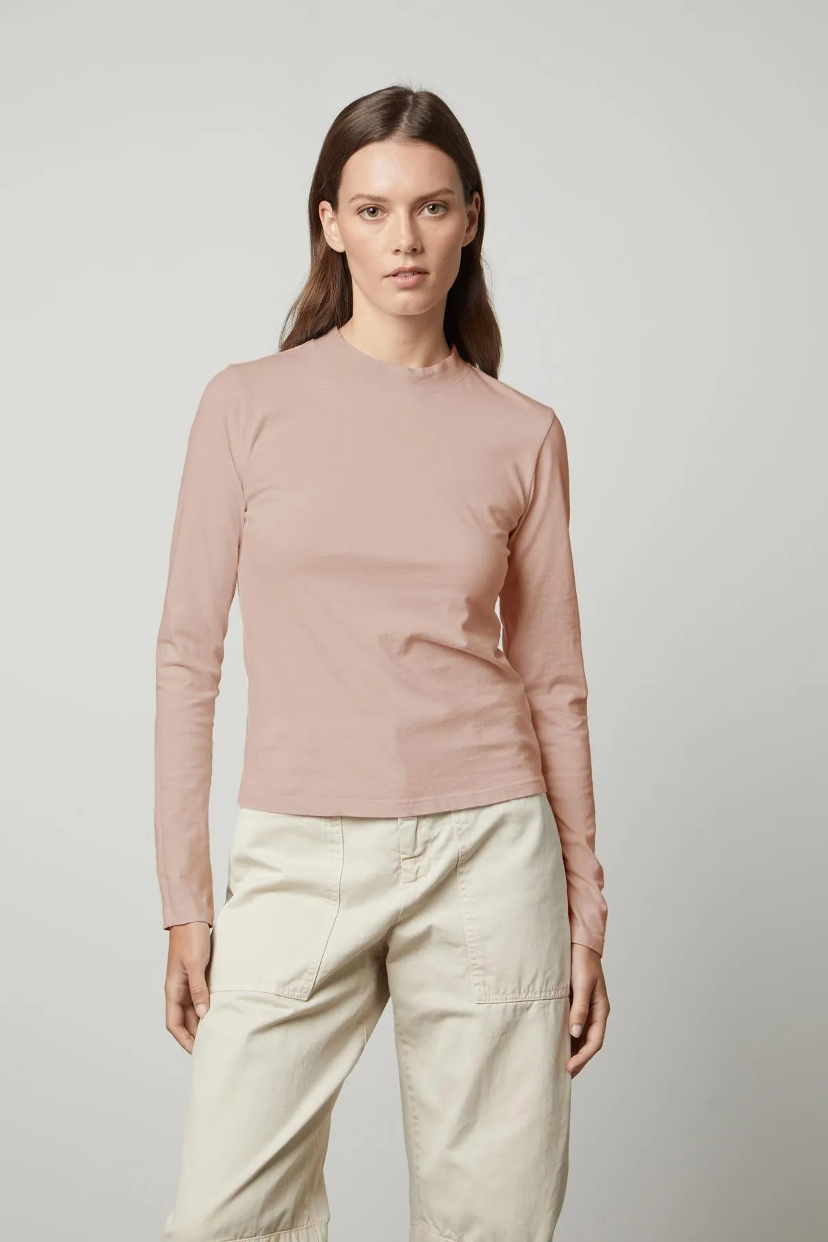 Linny Mock Neck T-Shirt