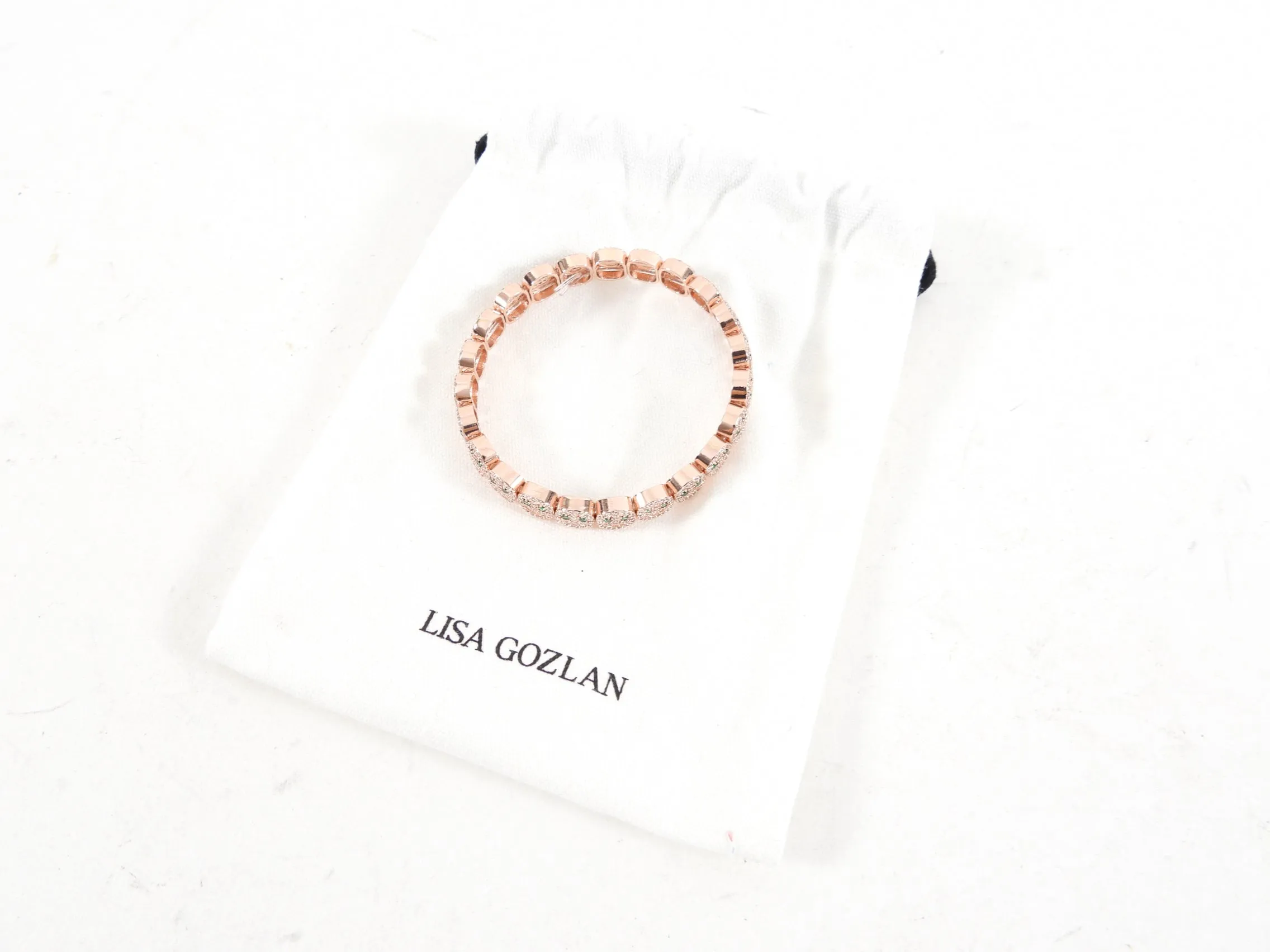 Lisa Gozlan Smile Happy Face Stretch Bracelet