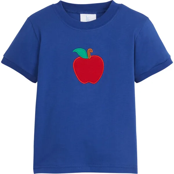 Little English Applique T-Shirt, Apple