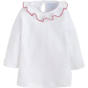 Little English Caroline Knit Blouse, Red