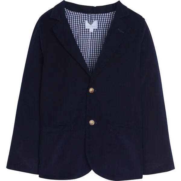 Little English Classic Blazer, Navy Corduroy