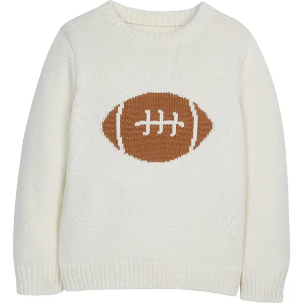 Little English Intarsia Sweater, Football